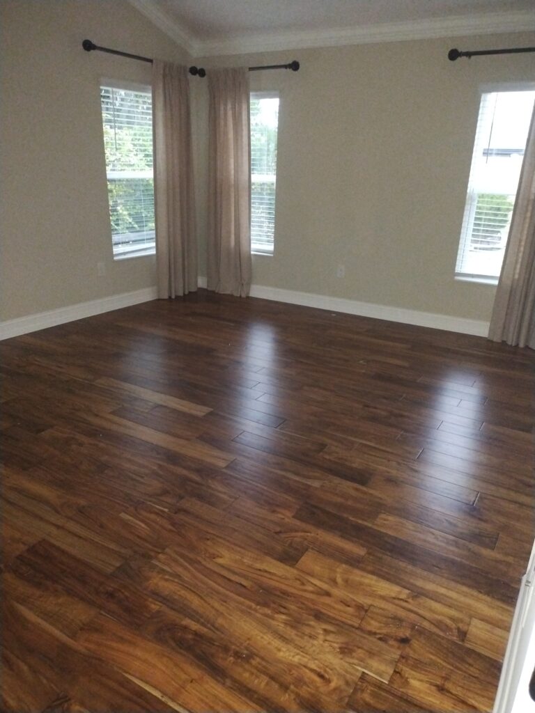 Spacious bedroom with cleared floors after hoarder cleanout and junk removal in Citrus Hills Florida